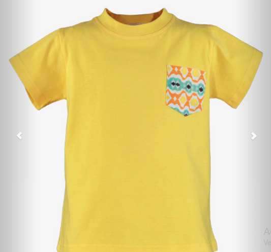Camiseta de manga corta amarilla NelBlu Miranda